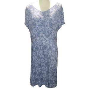 Blue floral dress size XXL Croft & Barrow